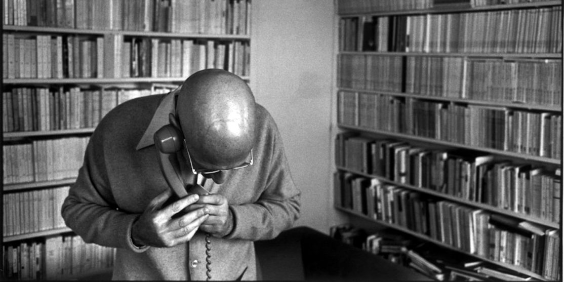 French philosopher Michel FOUCAULT at home.