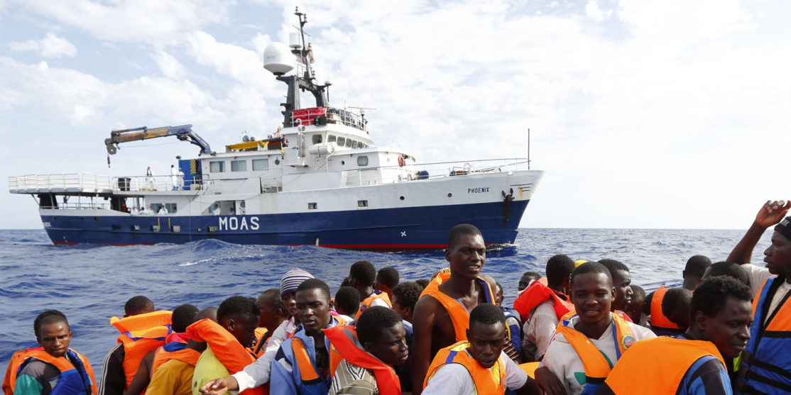 MOAS rescue 105 migrants in rubber dinghyPhoto: Darrin Zammit Lupi/MOAS