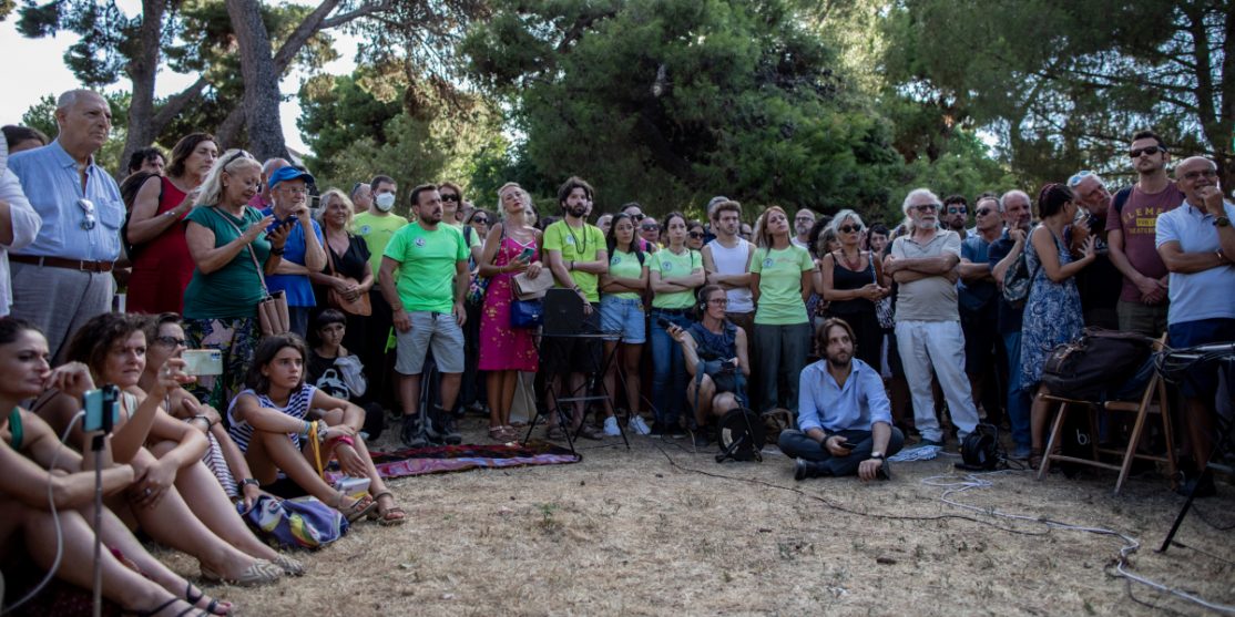 Foto Francesca Scelfo Palermo Basta Incendi assemblea 1 agosto 2023