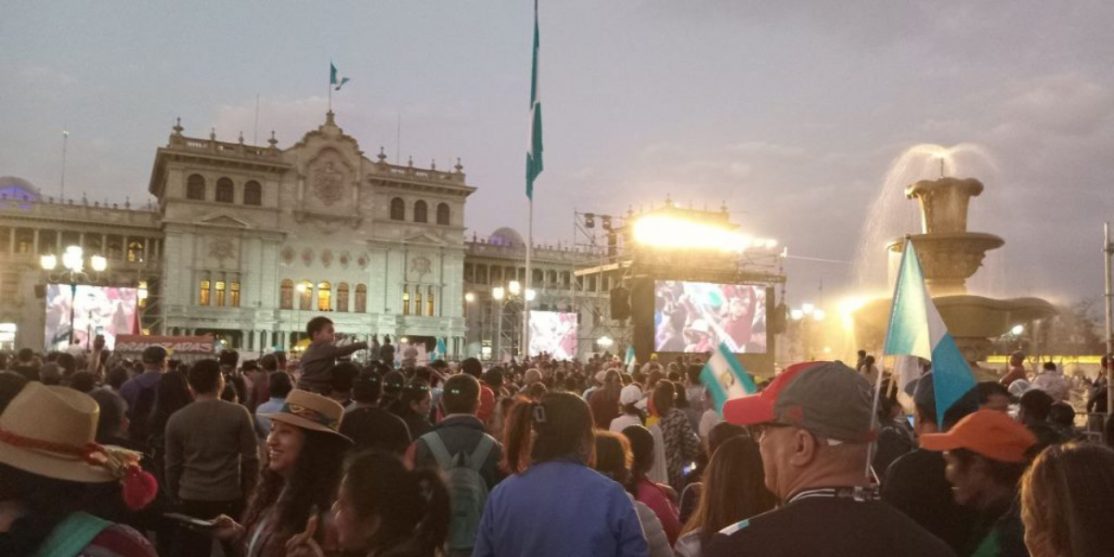 cesar saravia guatemala marcha prensa comunitaria